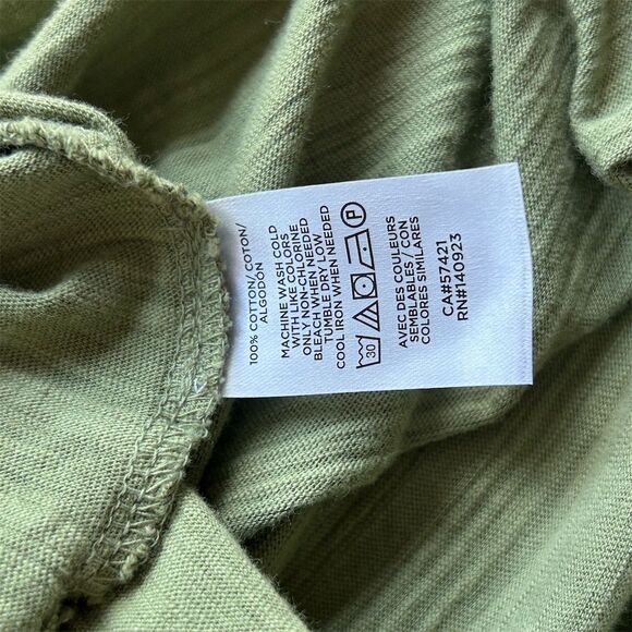 Loft  Women's Green V-Neck Sleeveless Knee Length Dress Size L - Picture 3 of 8